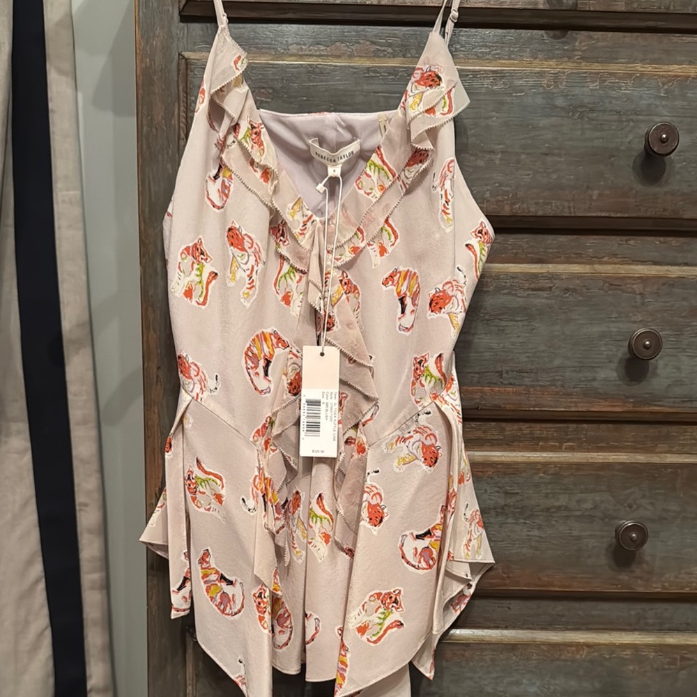 Colorful Fish Print Sleeveless Top